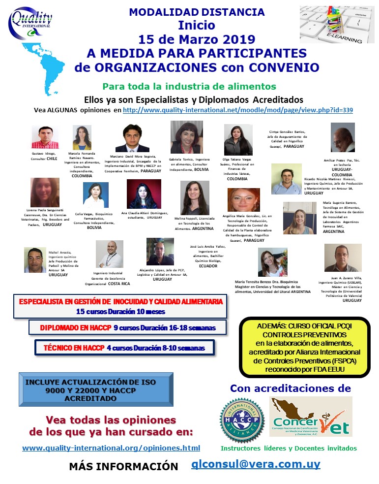 Edicion especial convenio Alimentaria 21 Programas de Inocuidad y Calidad 2019